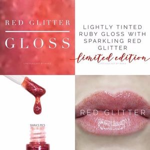 LipSense Red Glitter Gloss